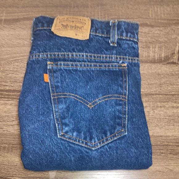 Mens Vintage 2000 517 Dark Wash Levi Orange Tab Jeans size 38x32 - Picture 1 of 14
